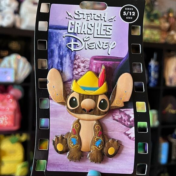 NEW Stitch Crashes Disney Pinocchio Jumbo Pin Series 5 of 12 NWT - Picture 1 of 1